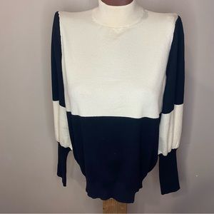 Vero Moda black & white sweater size Medium, excellent condition